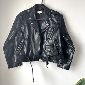 UNIF Cropped Leather Jacket